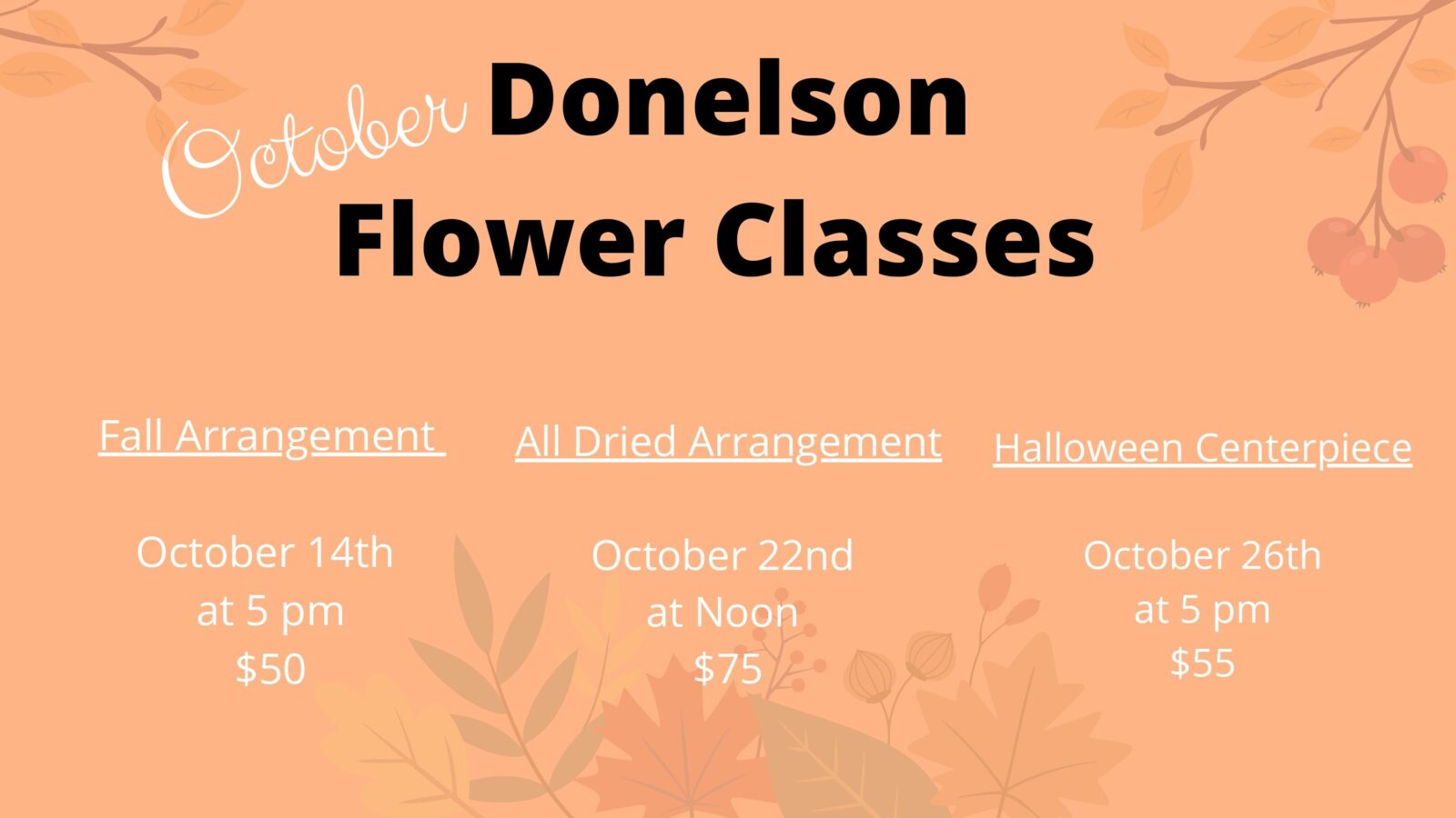 donelson flower classes