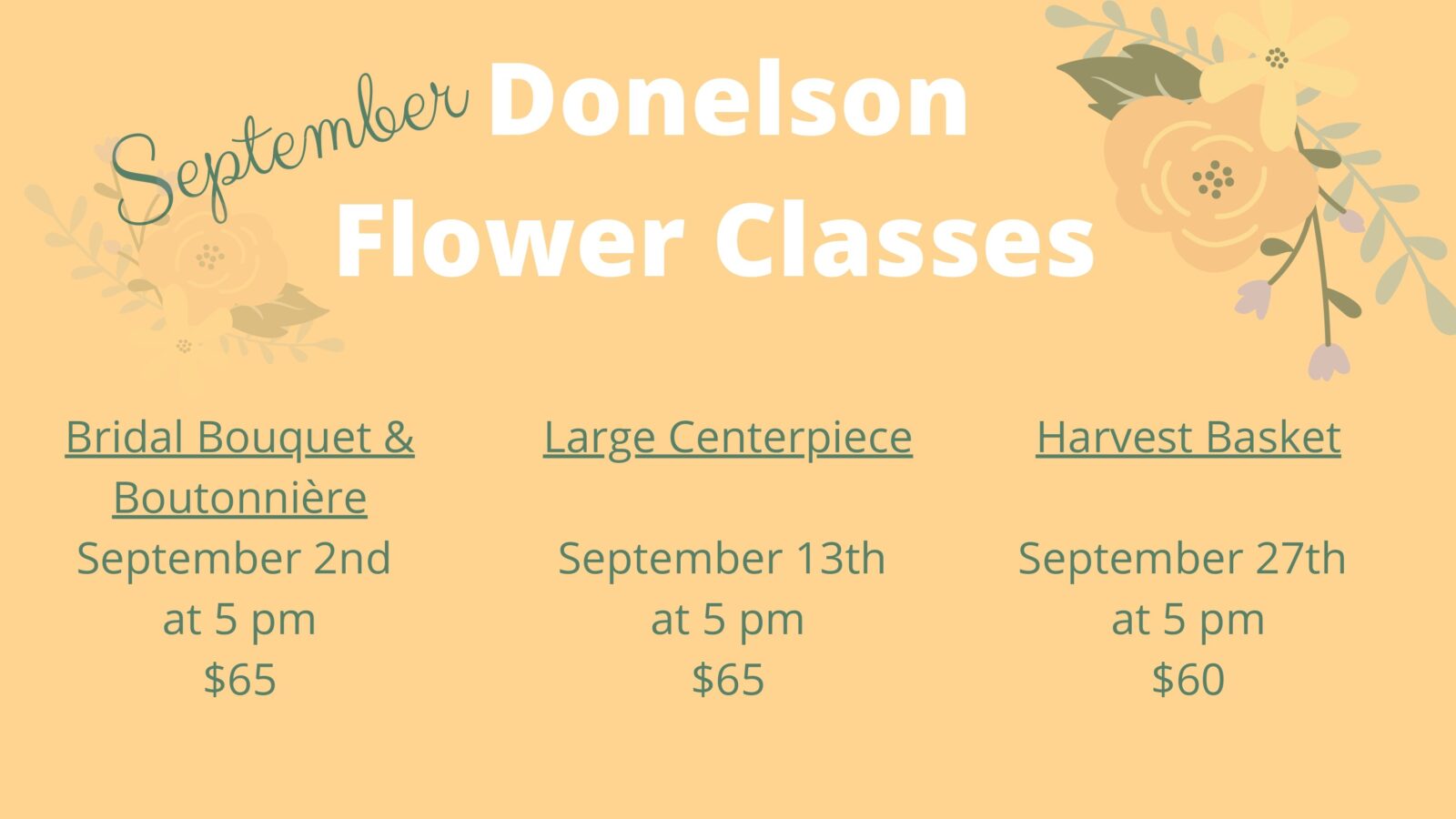 Donelson flower classes